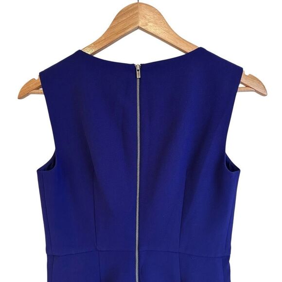Diane Von Furstenberg Halle Deep Purple Sleeveless A-Line Sheath Dress Size 2 - Picture 6 of 11